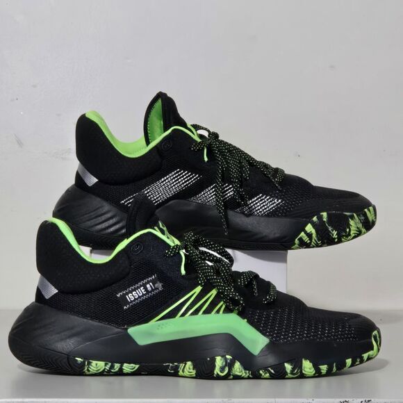 Adidas Marvel Comic Black Green Low Pro Bounce 2018 Basketball Shoe Mens 11.5 - Picture 2 of 14